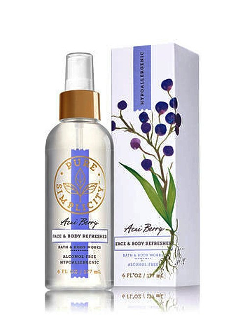 Acai Berry Face Body Refresher Fragrance Mist Bath And Body Works 6oz