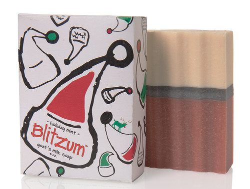Blitzum Holiday Mint Zum Bar in a Box Soap Indigo Wild 3oz