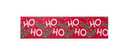 Ho Ho Ho Greetings on Red Wired Ribbon Cascade 20 Yards