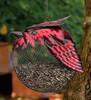 Cardinal Fat Bird Metal Hanging Seed Feeder Regal Gifts