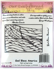 Click here to buy God Bless America Cling Stamp Set from Our Daily Bread