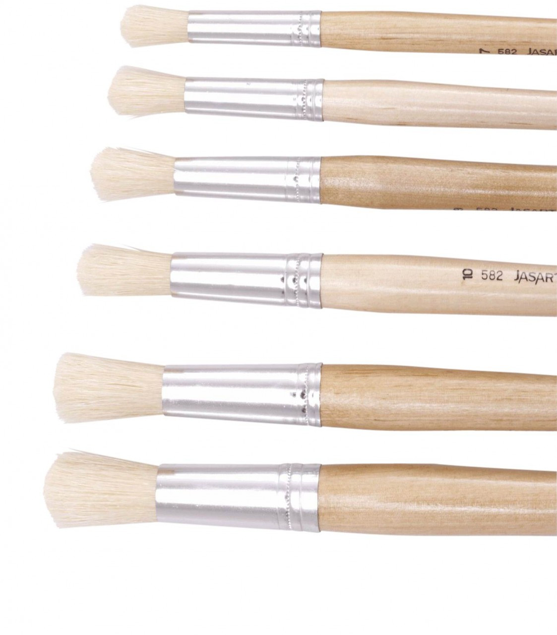 Jasart Hog Bristle Series 582 Round Brushes Size 11 (Box 12)
