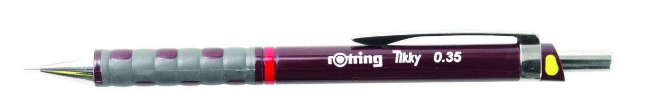 Rotring Tikky Mechanical Pencil Burgundy 0.35mm Pencil (Pencil x 12 Units)