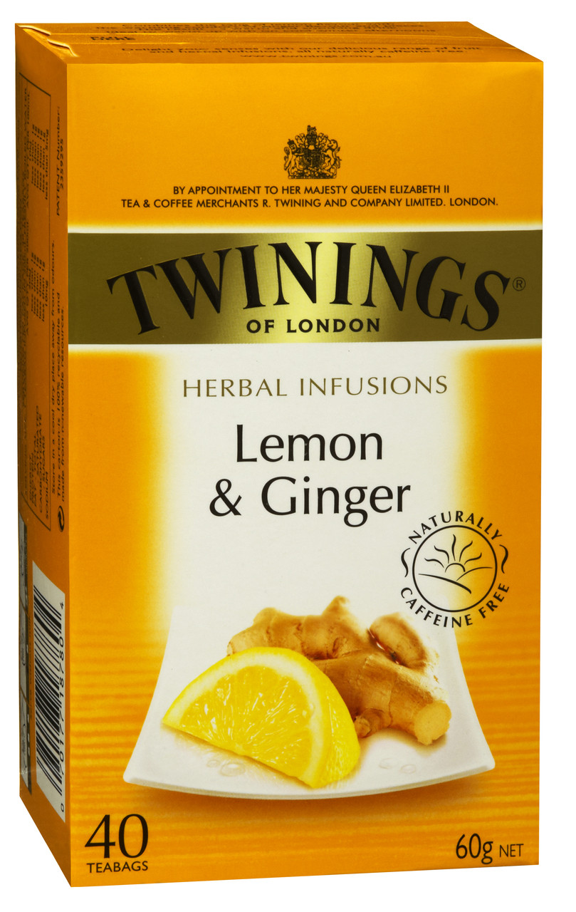 Twinnings Lemon & Ginger Tea Box40