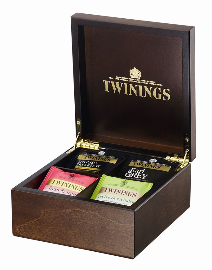 Twinings 4 Compartment Tea Chest ONLY