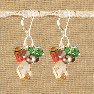 Polygon Cluster Earrings in Sterling Silver Goddess