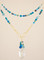 Navette Double Necklace in Ocean