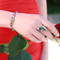 Small Bracelet shown in Sterling Silver Multi. Shown with Cluster Ring in Sterling Silver Multi.