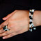Allure Double Bracelet. Shown with Cluster Ring in Allure.