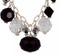 Black Tie Dangle Necklace detail