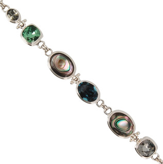 Abalone & Swarovski Crystal Bracelet