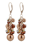 Almond Roca Cluster Earrings