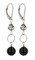 Black Tie Drop Earrings