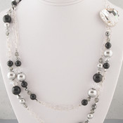 Black Tie Eclectic Long Necklace