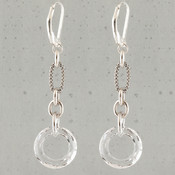 Cosmic Ring Dangles in Sterling Silver Crystal (Clear)