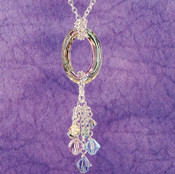 Cosmic Vitrail Light Cluster Necklace