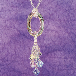 Cosmic Vitrail Light Cluster Necklace