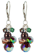 Pistachio Cluster Earrings