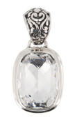 Swarovski Clear Crystal Baguette Pendant