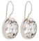 Swarovski Crystal Oval Gemstone Earrings in Crystal (Clear)