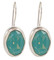 Swarovski Crystal Oval Gemstone Earrings in Pacific Opal