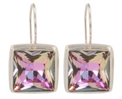 Swarovski Vitrail Light Square Earrings