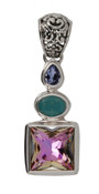 Swarovski Vitrail Light, Pacific Opal & Provence Lavender Pendant