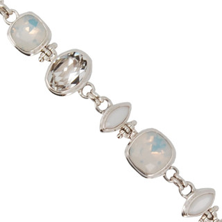 Swarovski White Opal & White Alabaster Crystal Bracelet