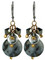 Two-tone Pyrite Cluster Earrings