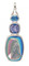 Wisteria Drusy & Swarovski Tanzanite & Light Sapphire Pendant