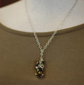 Khaki Teardrop Cluster Necklace