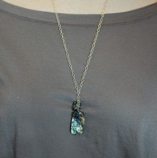 Abalone Cluster Necklace