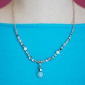 Crystal Lite Necklace in Crushed Ice
