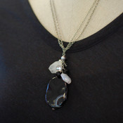Obsidian Cluster Necklace