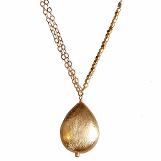 Gold Teardrop Necklace