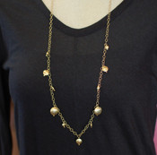 Gold Disc Necklace