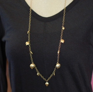 Gold Disc Necklace