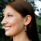 Crystal & Pearl Cluster Earrings in Sterling Silver Allure