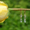 Crystal (Clear) Channel Set Brio Earrings in Gold