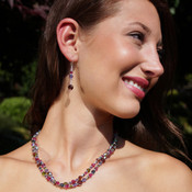 Double Necklace in Sterling Silver Soleil