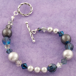 Eclectic Bracelet in Sterling Silver Chambray