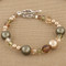 Eclectic Bracelet shown in Sterling Silver Olive.