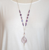 Amethyst Long Necklace
