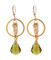 Baroque Chain Earrings in Olivine 18k Gold Vermeil