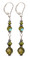 Crystal Dangles in Olivine Sterling Silver