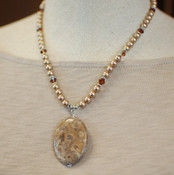 Almond Roca Necklace in Sterling Silver