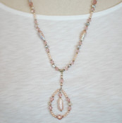 Vintage Rose Long Necklace