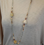 Brown Agate Long Necklace