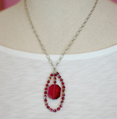 Ruby Teardrop Necklace