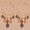 Crystal Hoop Earrings in 18k Gold Vermeil El Dorado